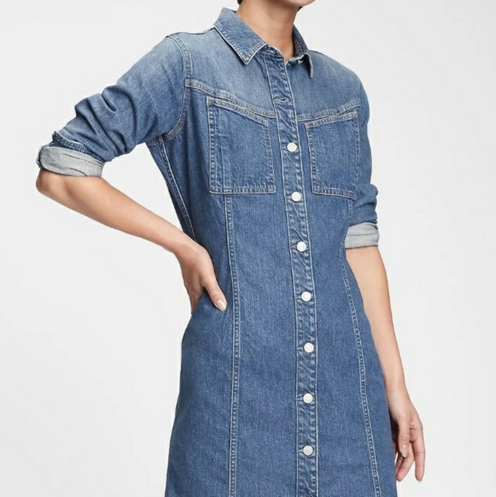 GAP BNWT Western Denim Dress, Size 6
